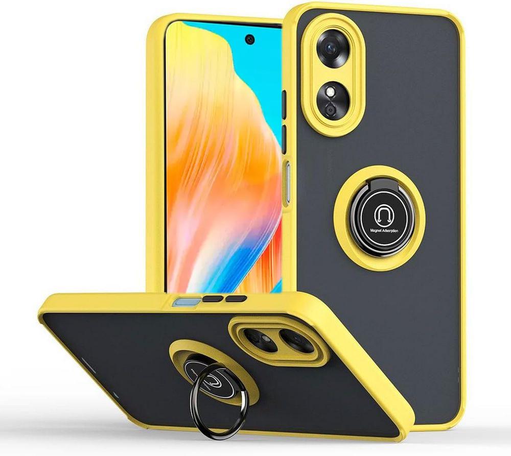 Защитный чехол MatteLuxe OPPO A58 (с кольцом) Yellow (34661-0A) Защитный чехол MatteLuxe OPPO A58 (с кольцом) Yellow (34661-0A)