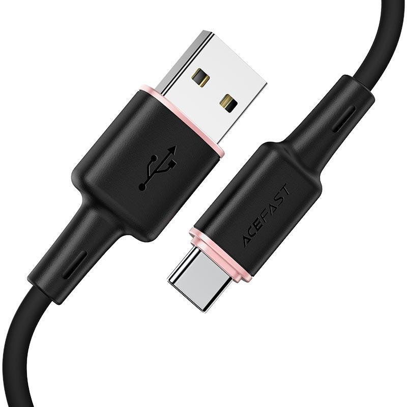 Кабель синхронізації Acefast C2-04 Type-C to USB 3.0A 1.2m Cable, Black - фото 2 Кабель синхронізації Acefast C2-04 Type-C to USB 3.0A 1.2m Cable, Black - фото 2