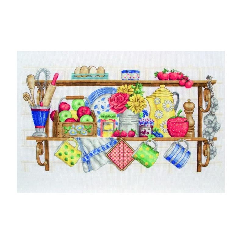 Набор для вышивания крестиком Anchor PCE757 The kitchen shelf (16619)
