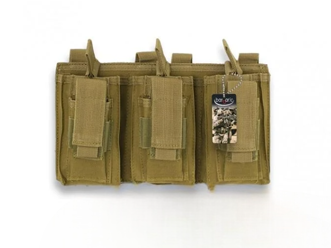 Итог тройной под магазины Barbaric 280x165x60 мм нейлоновый Койот (2204033956)