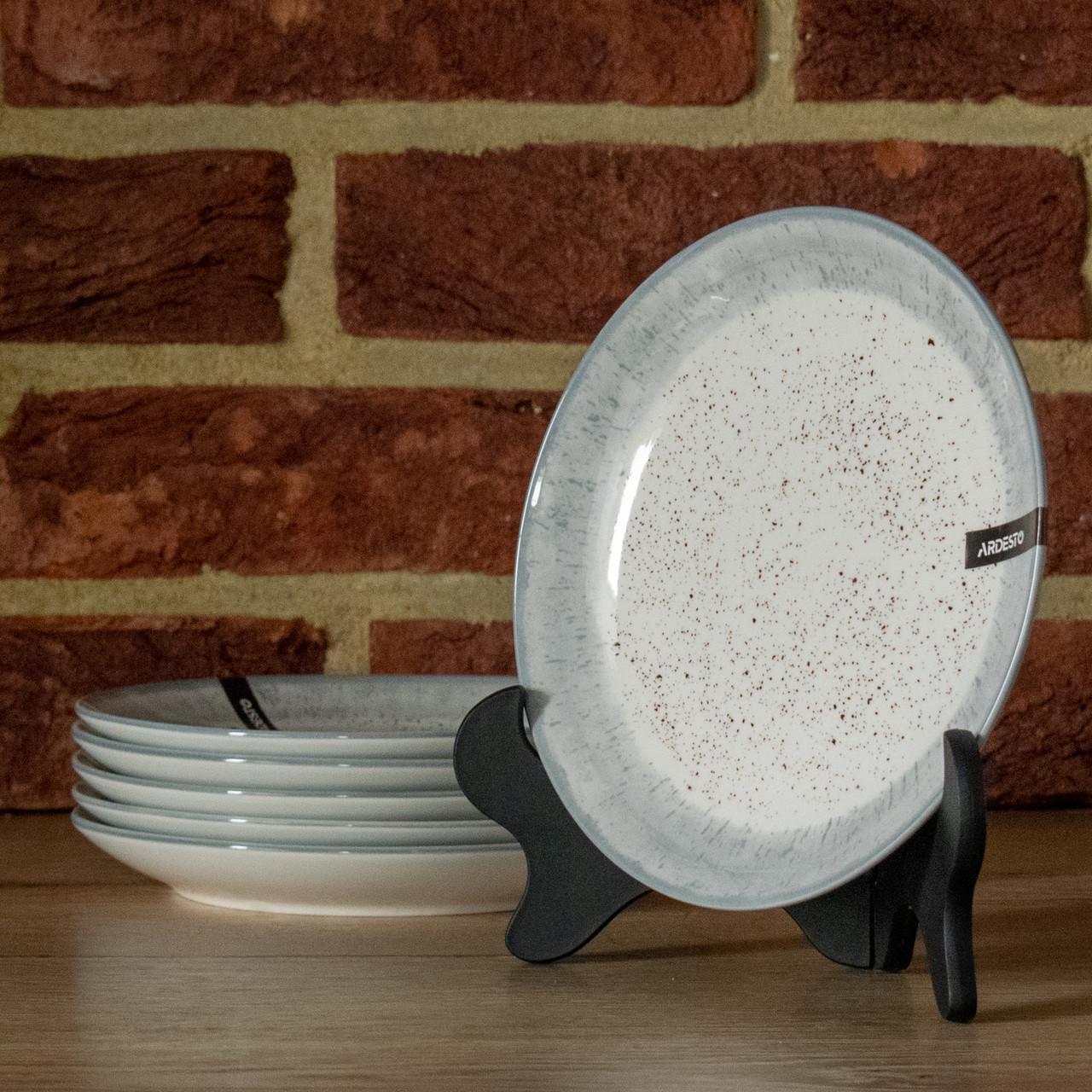 Сервиз Ardesto Siena 15 SW Бело-серый - фото 3 Сервиз Ardesto Siena 15 SW Бело-серый - фото 3