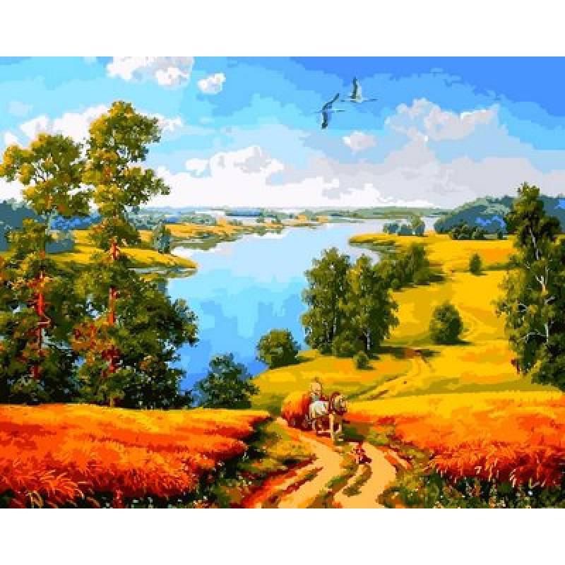 Картина по номерам Mariposa Деревенская дорога 40x50 см (Q2180)