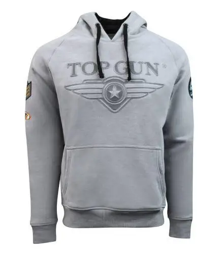 Толстовка Top Gun 3D Logo Hoodie XS Grey (TGD1912GXS)