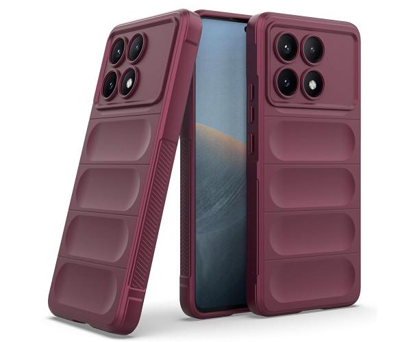 Чохол - накладка Ricco Phantom Shield для Xiaomi Poco X6 Pro / Redmi K70E із захистом при падінні Бордовий - фото 2 Чохол - накладка Ricco Phantom Shield для Xiaomi Poco X6 Pro / Redmi K70E із захистом при падінні Бордовий - фото 2