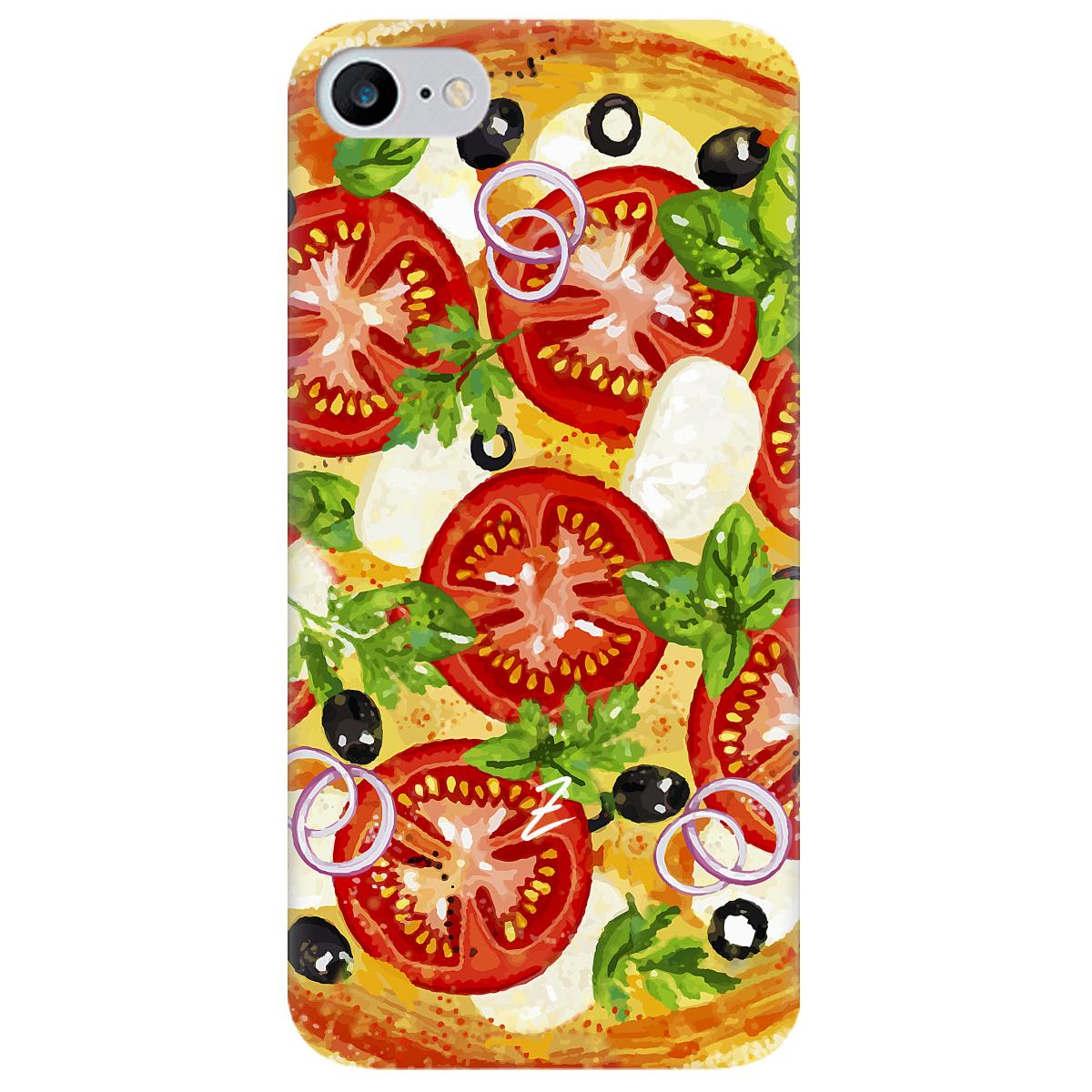 Силиконовый чехол Zorrov для Apple iPhone SE 2020 - Pizza (14090040174087510) - фото 1