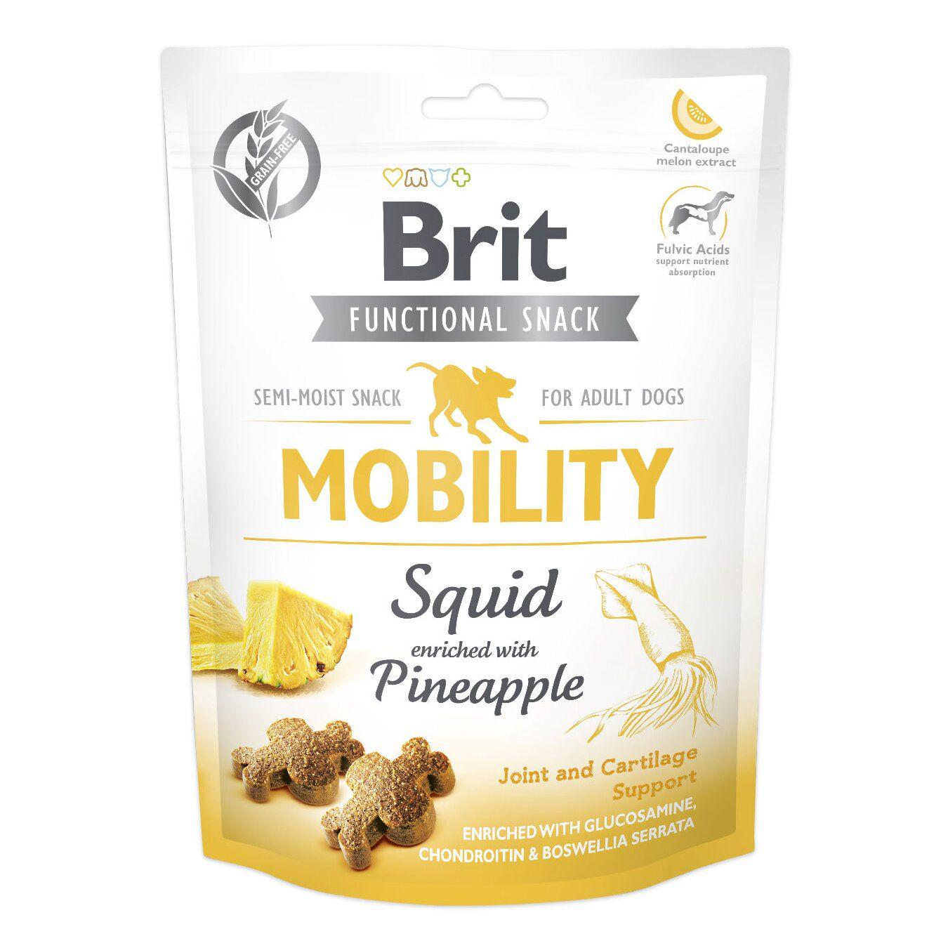 Лакомство для собак Brit Care Mobility с кальмаром и ананасом 150 г (111417)