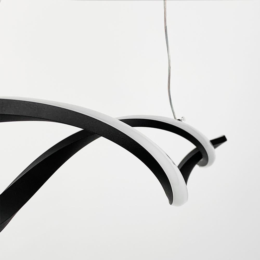 Світильник лінійний підвісний LED SCREW 100 см (h 20L BK) - фото 5