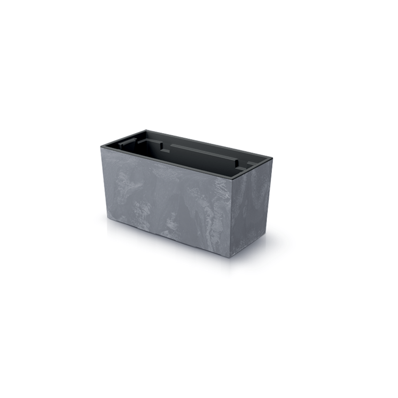 Балконий ящик Prosperplast Urbi Case Beton Effect з вкладником 40 см Маренго-мармурний (DUC400E-425U)