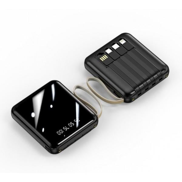Повербанк DARK 20000 mAh USB+Micro+Type-C+Lightning Білий
