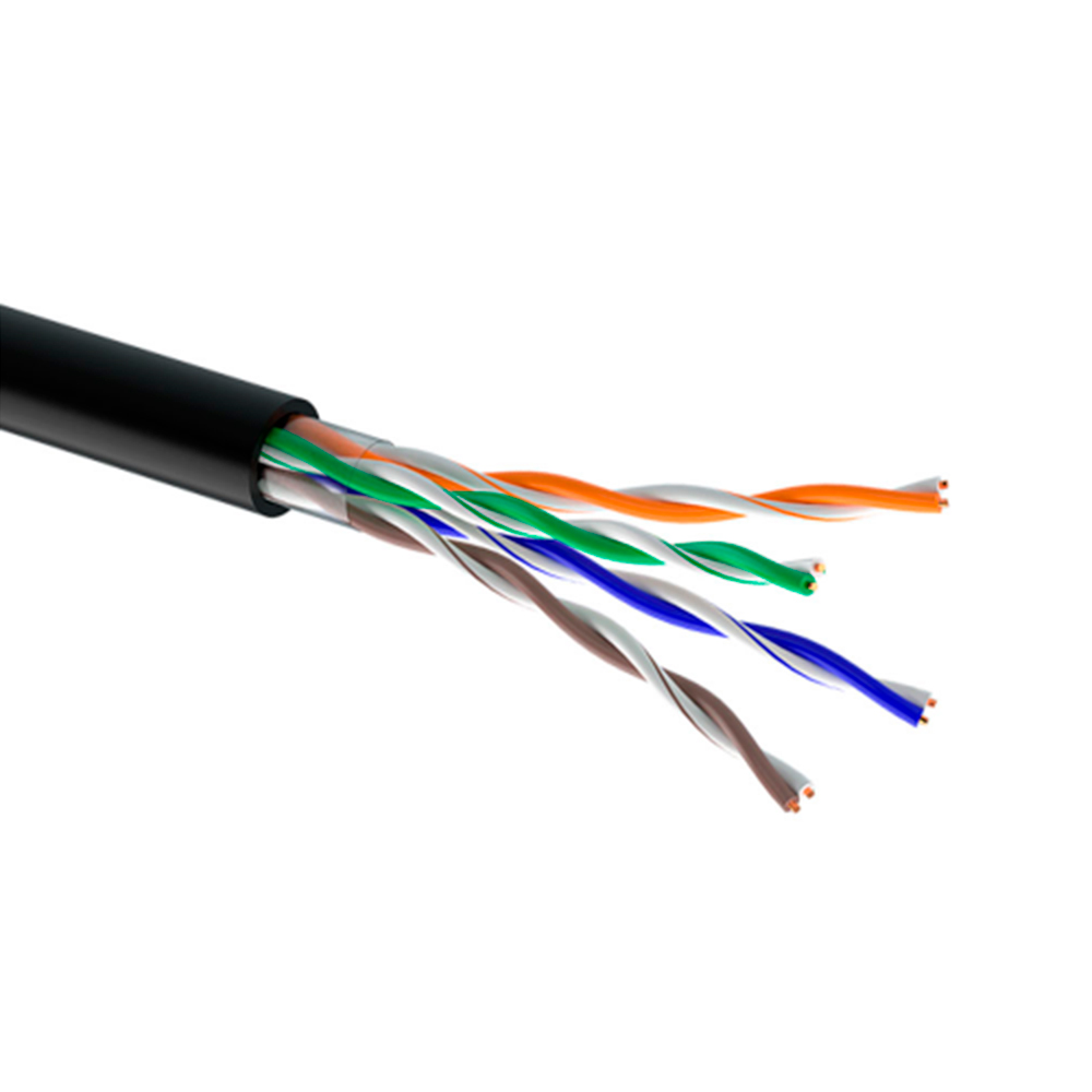 Кабель зовнішній Одескабель КПП-ВП 4х2х0,51 U/UTP cat.5E мідний Ethernet 100 м (26498615)