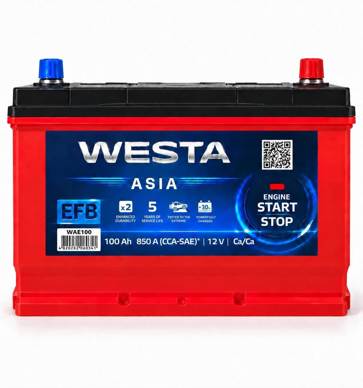 Акумулятор автомобільний Westa Asia EFB 100 Ah 850A R+ 12V (3212811369) Акумулятор автомобільний Westa Asia EFB 100 Ah 850A R+ 12V (3212811369)