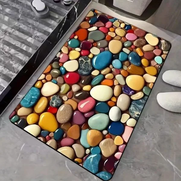 Килимок для ванної кімнати 50х80 см Різнокольоровий (G00161) - фото 5 Килимок для ванної кімнати 50х80 см Різнокольоровий (G00161) - фото 5