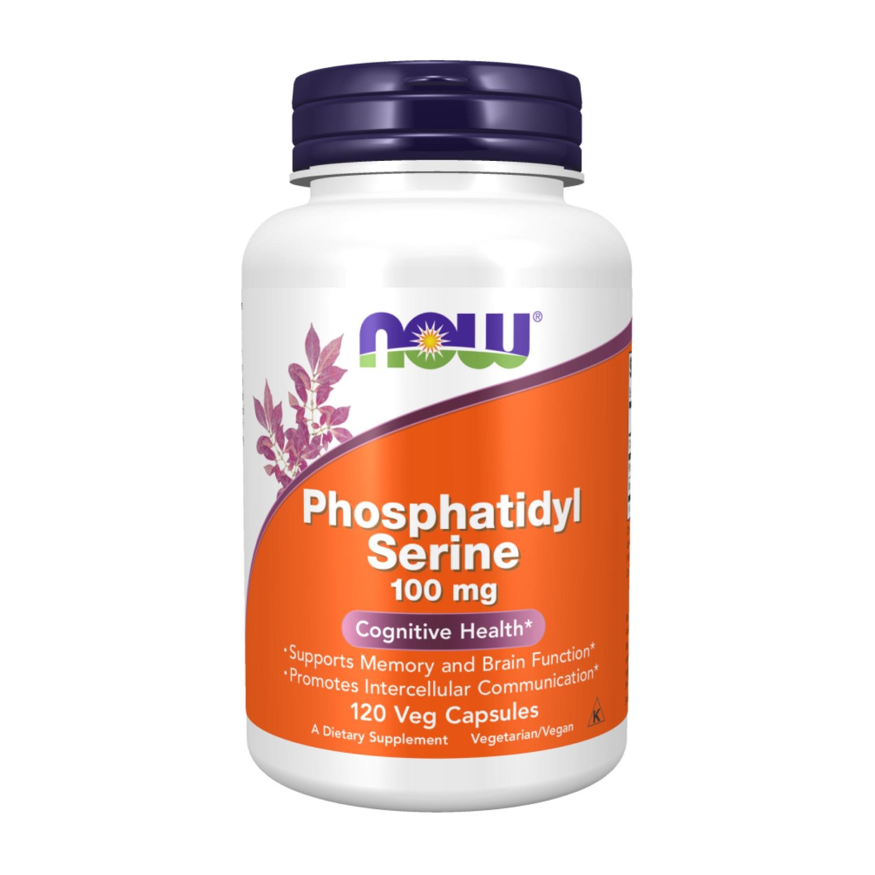 Фосфатидилсерін Now Foods Phosphatidyl Serine 100 мг 120 вег.кап