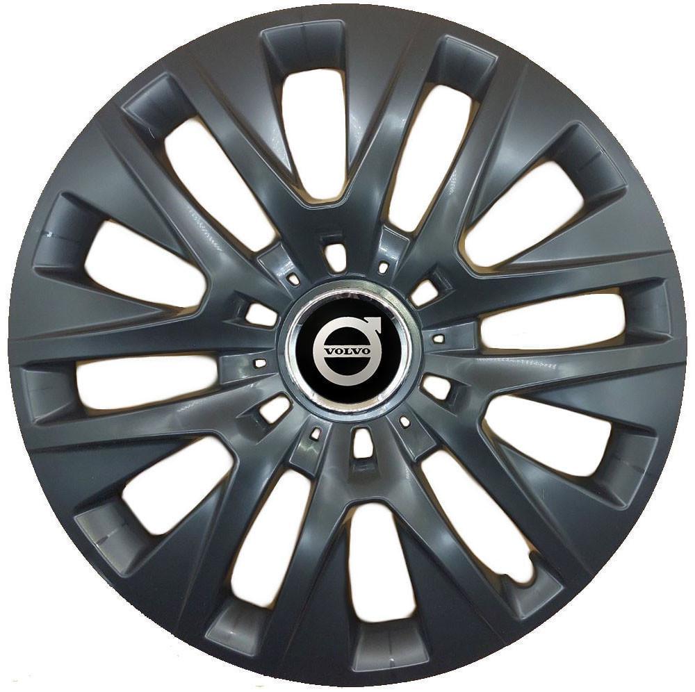 Колпаки с логотипом SJS Volvo 429 R16 4 шт. Черный (31005687)