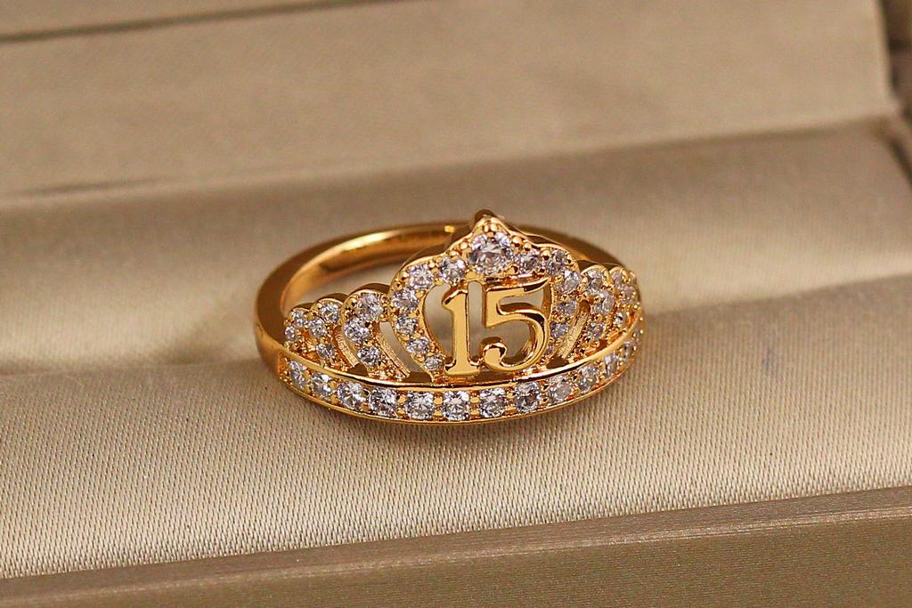 Кольцо Xuping Jewelry Корона 15 г. 20 Золотистый (33968750)