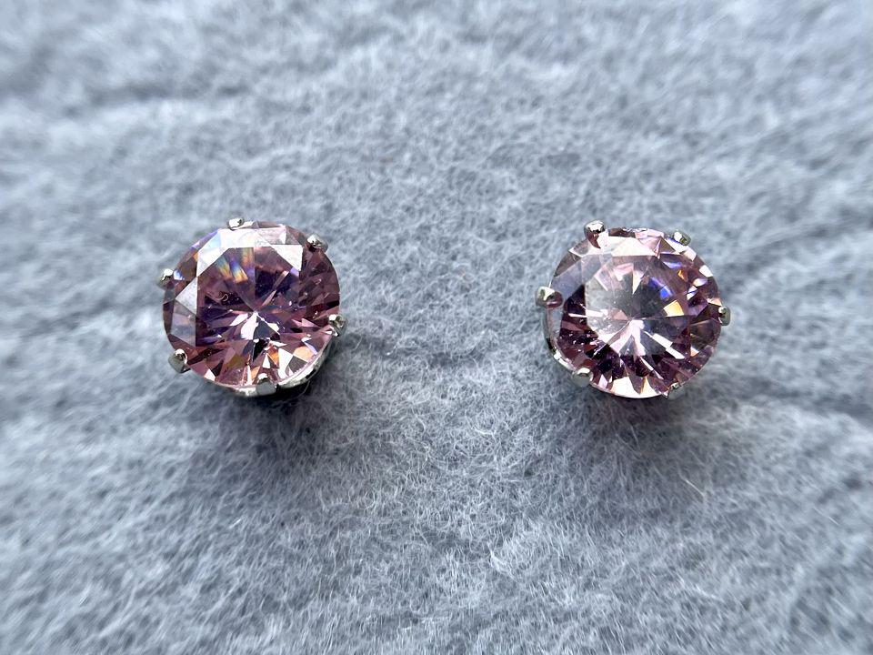 Сережки жіночі гвоздики з фіанітами