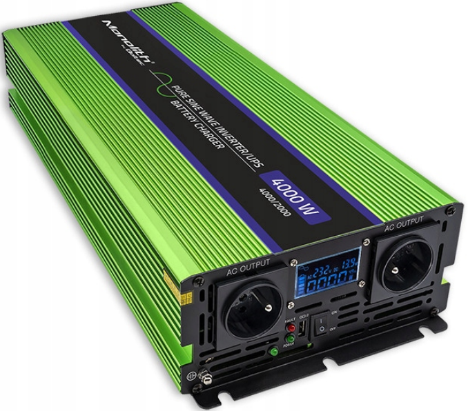 Інвертор 12 230 QOLTEC із чистою синусоїдою 2000 Вт/4000 Вт (2440051038) - фото 1 Інвертор 12 230 QOLTEC із чистою синусоїдою 2000 Вт/4000 Вт (2440051038) - фото 1