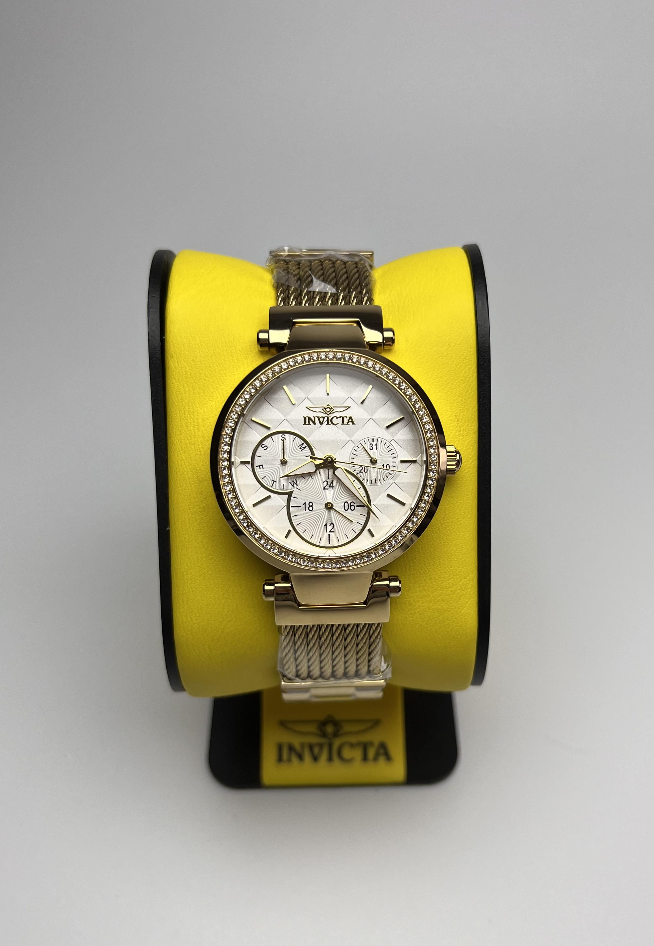 Наручний годинник жіночий Invicta 28917 Angel Crystal Золотистий (29068683) - фото 2 Наручний годинник жіночий Invicta 28917 Angel Crystal Золотистий (29068683) - фото 2