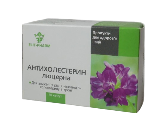 Антихолестерин-люцерна Элит-Фарм 50 капс. (1004683979)