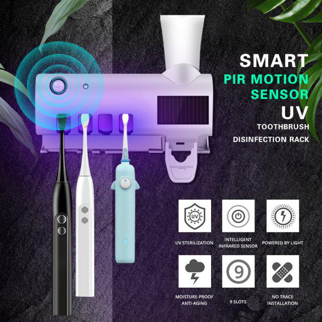 Диспенсер-дозатор для зубной пасты и щеток Toothbrush sterilizer W-020 автоматический ультрафиолетовый - фото 4 Диспенсер-дозатор для зубной пасты и щеток Toothbrush sterilizer W-020 автоматический ультрафиолетовый - фото 4
