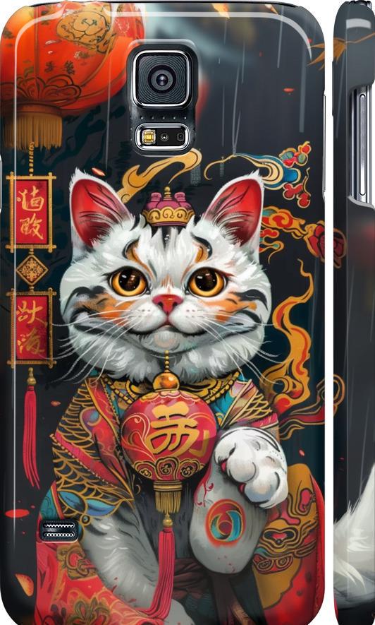 Чехол на Samsung Galaxy S5 Duos SM G900FD China Cat v2 (6135m-62-42517) Чехол на Samsung Galaxy S5 Duos SM G900FD China Cat v2 (6135m-62-42517)
