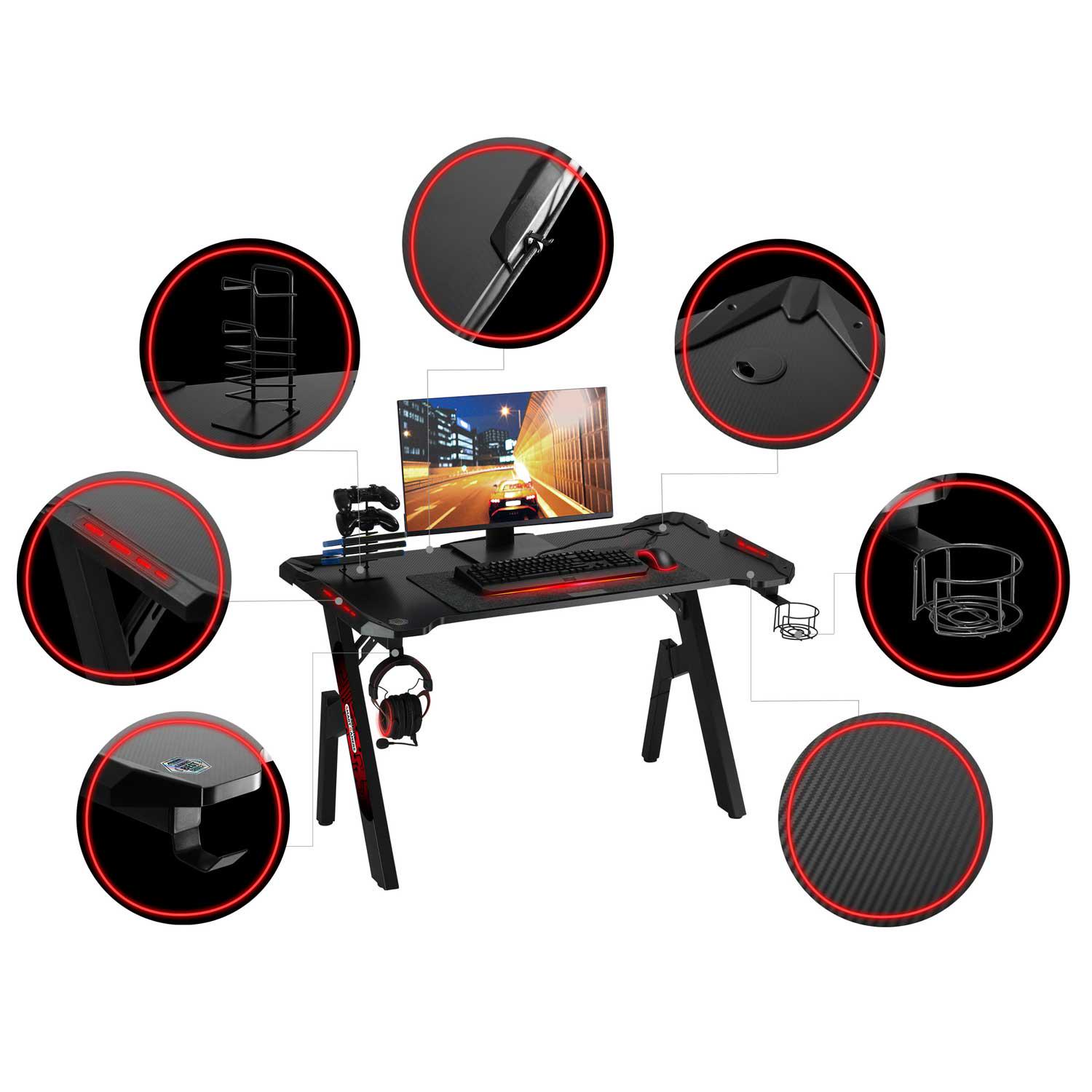 Геймерський стіл Smart Gamers 258200 ULT (9357) - фото 6 Геймерський стіл Smart Gamers 258200 ULT (9357) - фото 6