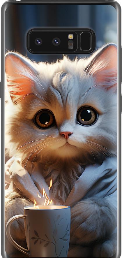 Чехол на Samsung Galaxy Note 8 White cat (5646t-1020-42517)