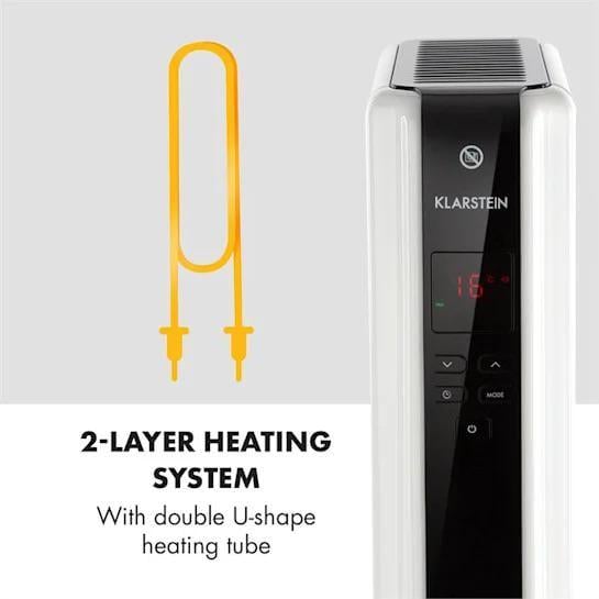 Масляний обігрівач KLARSTEIN Thermaxx 2500 ECO з 3 рівнями нагріву (10032775) - фото 4 Масляний обігрівач KLARSTEIN Thermaxx 2500 ECO з 3 рівнями нагріву (10032775) - фото 4