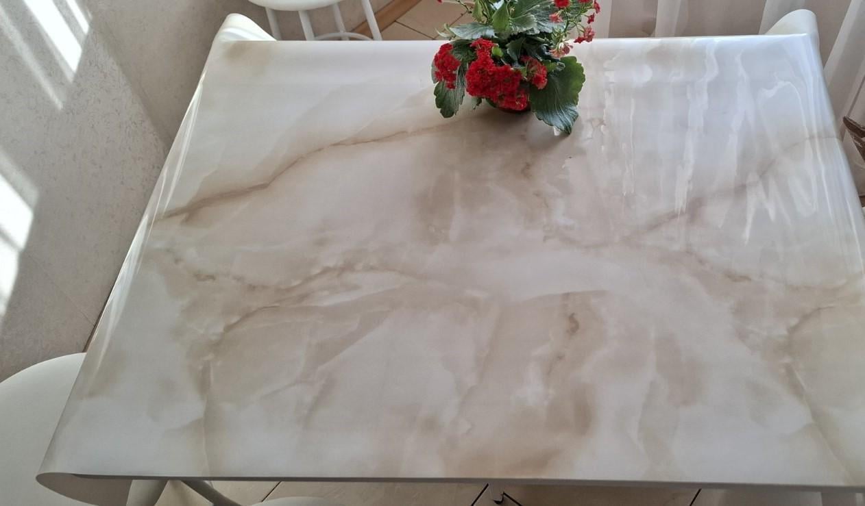 Мягкое стекло лазер Oncu Grup 800 мкм 80х130 см Бежево-коричневый (30282-2)