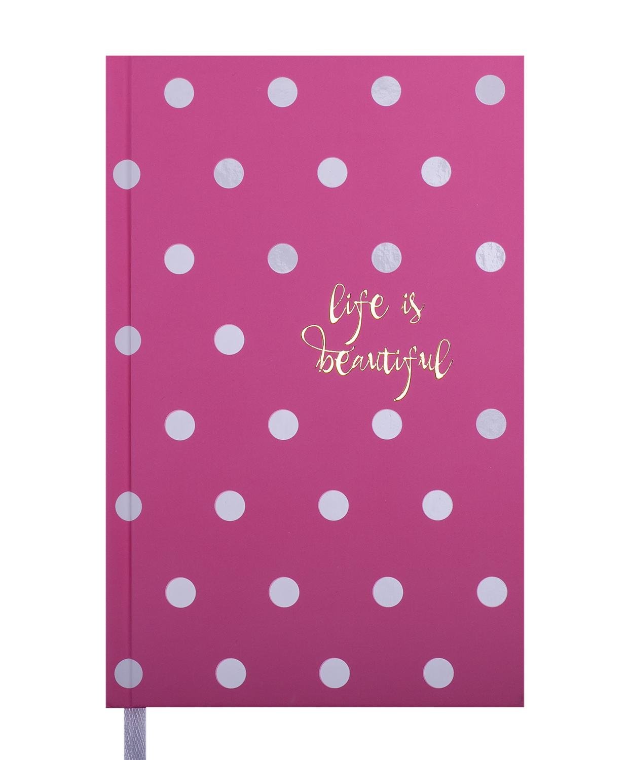 Ежедневник недатированный Buromax ELEGANTE A6 288 страниц Розовый (BM.2622-10)