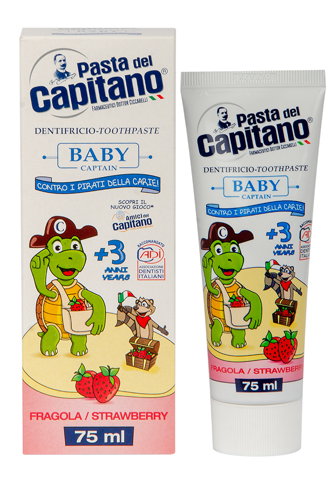 Зубная паста Pasta Del Capitano Baby Strawberry 3+ 75 мл