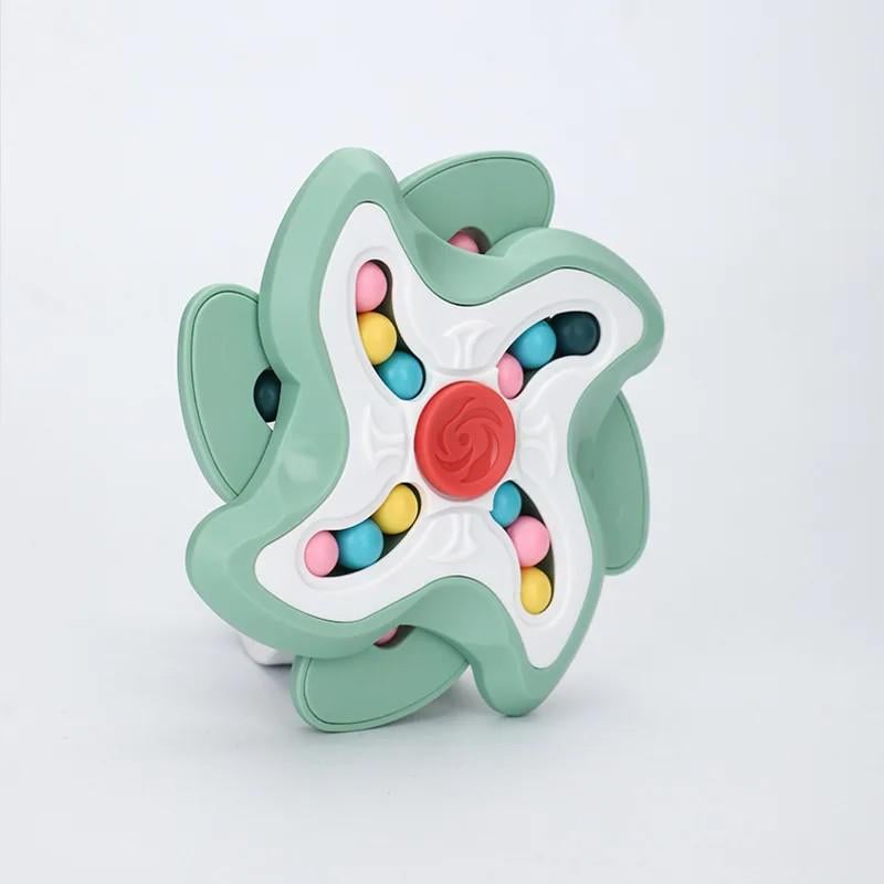 Головоломка спиннер с шариками Green/White
