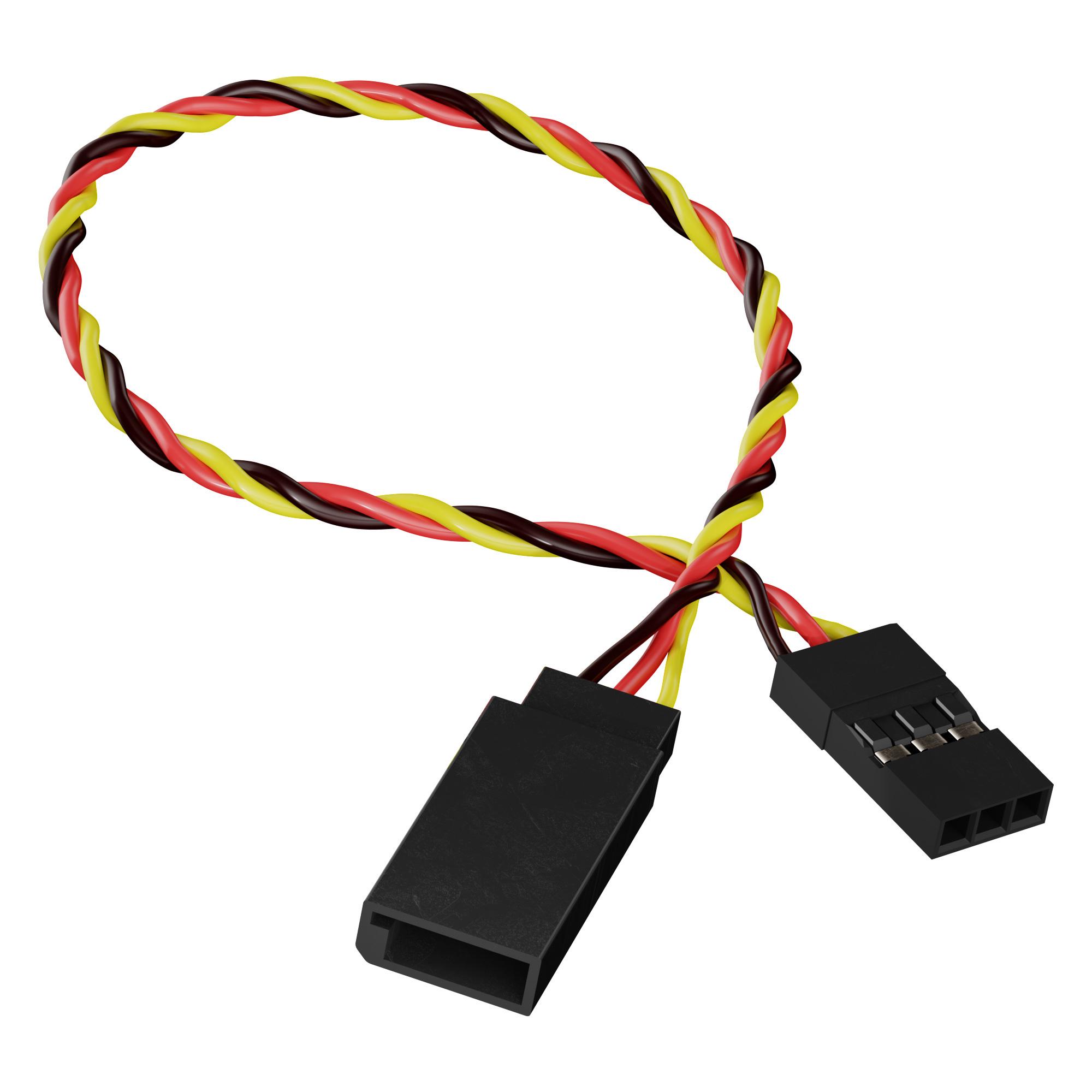 Подовжувач для сервоприводів JR скручений 22AWG 60 см (55678)