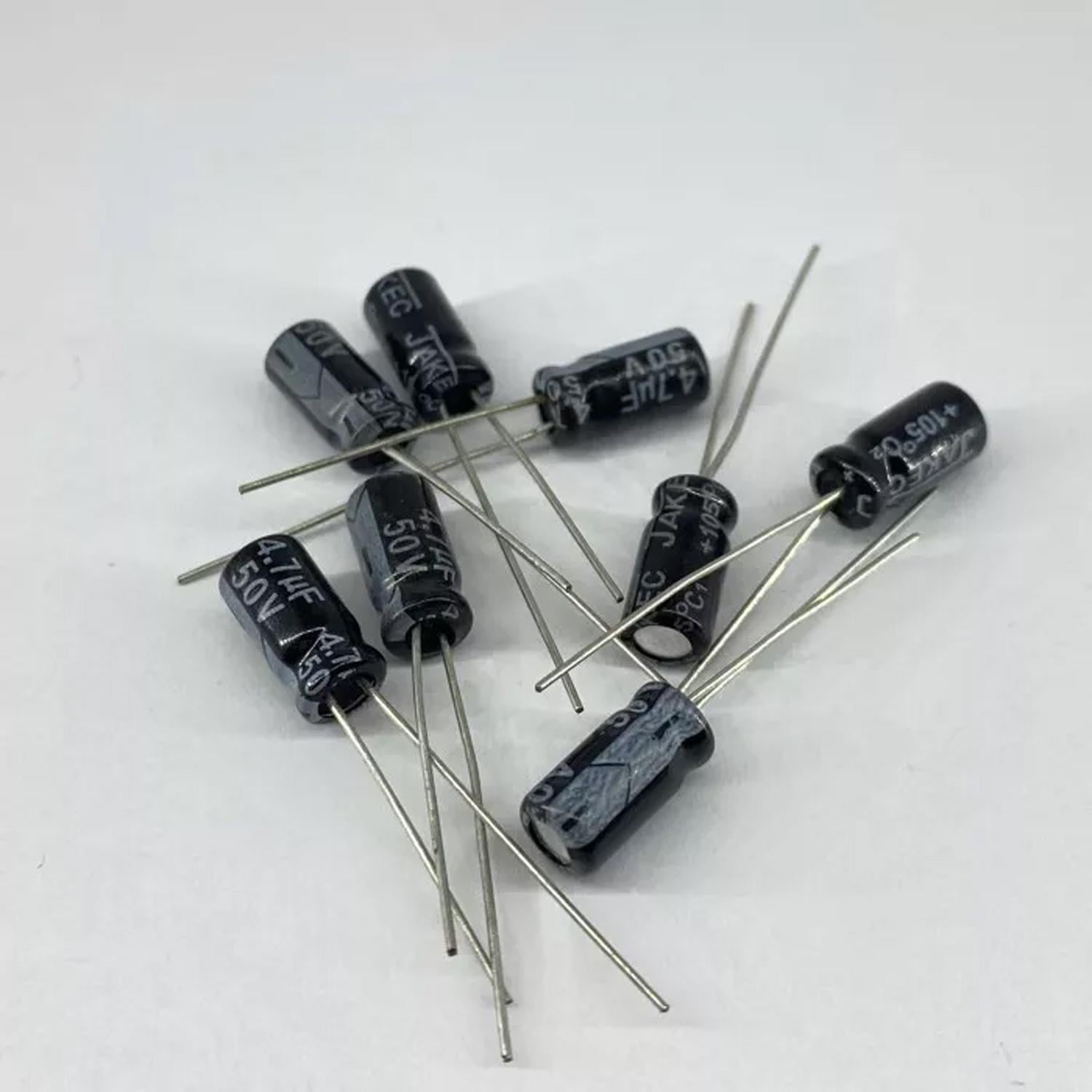 Электролитические конденсаторы JAKEC 4,7 мкф 50V 5x11 мм 105 °C (5229)