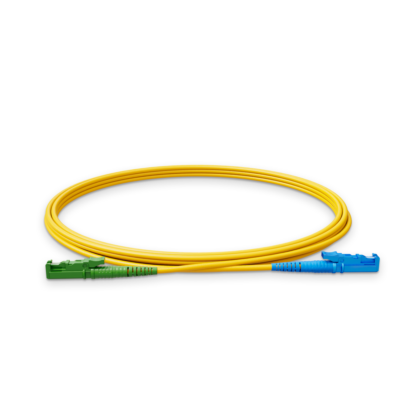 Патч-корд оптичний NanoConnect E2000/UPC-E2000/APC LSZH Singlemode G.657.А2 SM Flex Simplex 2 мм 5 м Жовтий (2368811683)