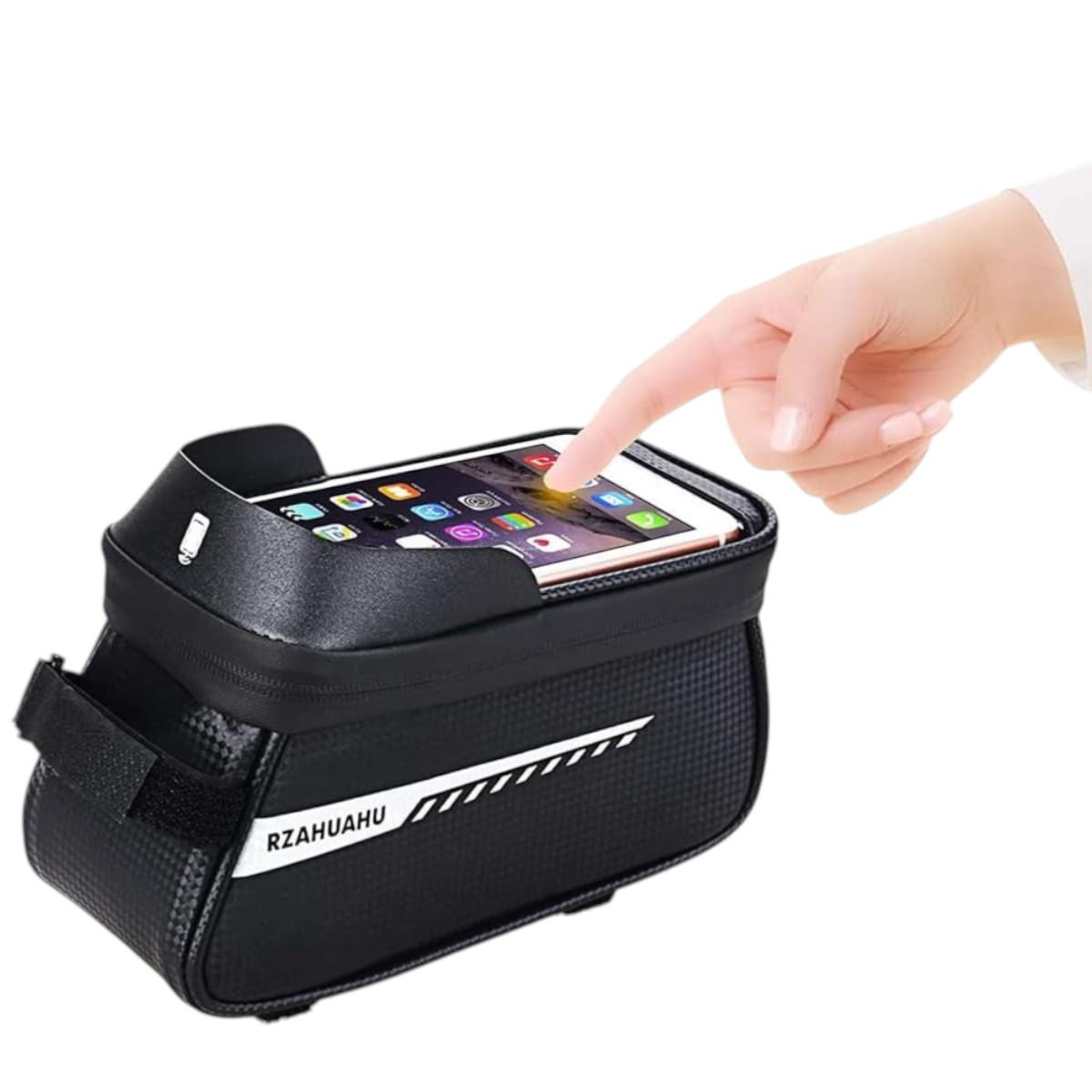 Сумка велосипедная на раму Rzahuahu для телефона до 6,5" водонепроницаемая (VL97776) - фото 5