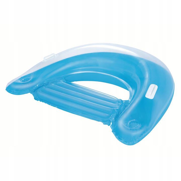 Кресло надувное Bestway 43118 с ручками и держателями для напитков 152х99 см Голубой (441522)