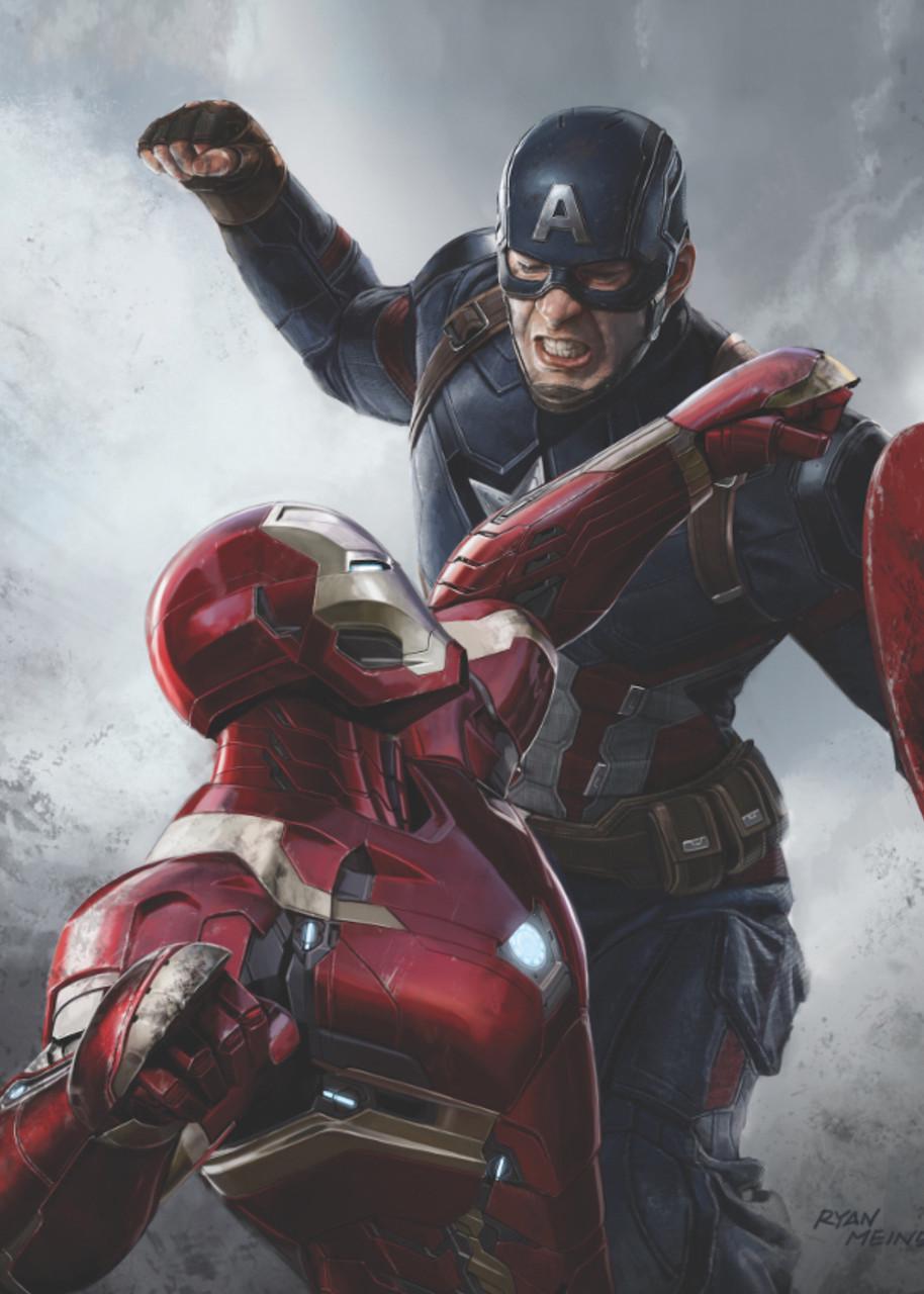 Картина постер Gee! Captain America Капитан Америка/Железный Человек 40х60 см CA.09.032