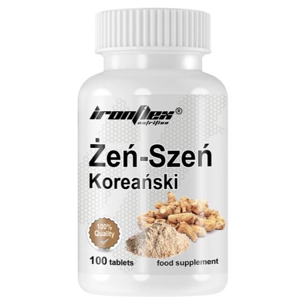 Натуральная добавка для спорта IronFlex Ginseng Korean 100 табл. (24159903)