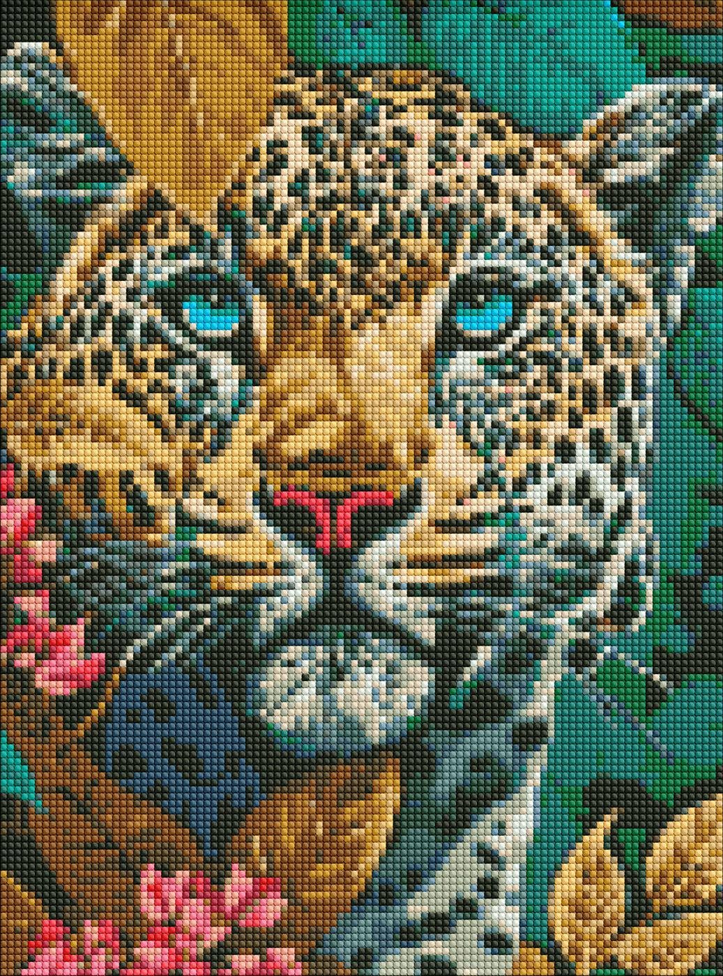 Набір з алмазною мозаїкою Ideyka Небезпечний звір AMO8135 30x40 см (MTT-195472)