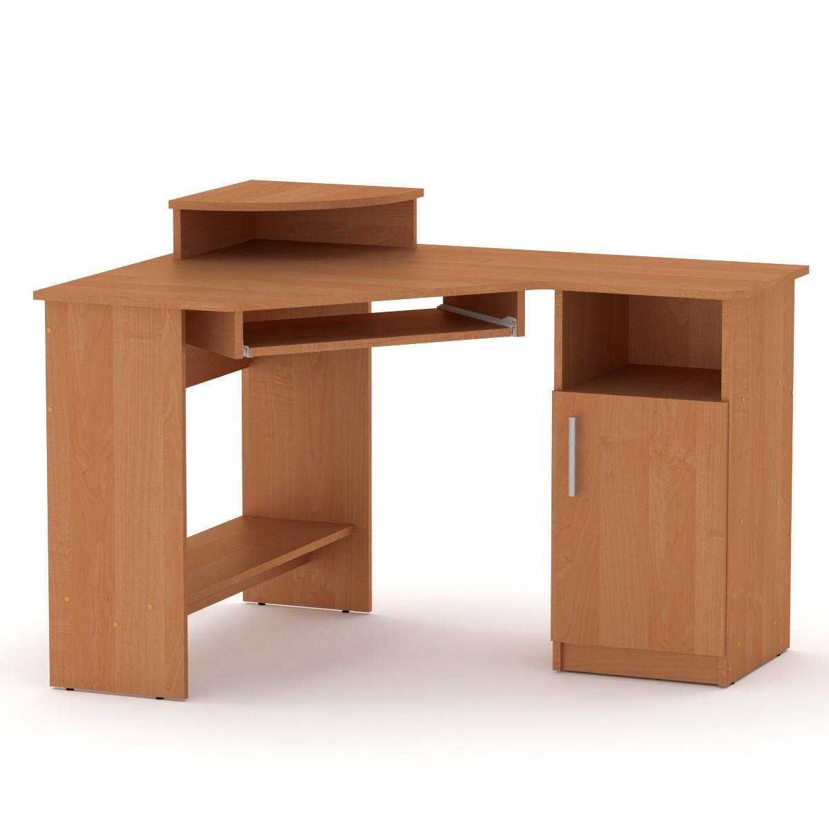 Стол компьютерный МеблиКо СУ-1 120х90х87 см Ольха (k-1432-3) Стол компьютерный МеблиКо СУ-1 120х90х87 см Ольха (k-1432-3)