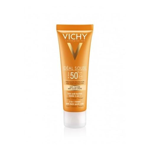 Солнцезащитный крем для кожи лица против пигментных пятен SPF50+ Vichy Capital Soleil Anti-Taches Anti-Dark (1583975086)