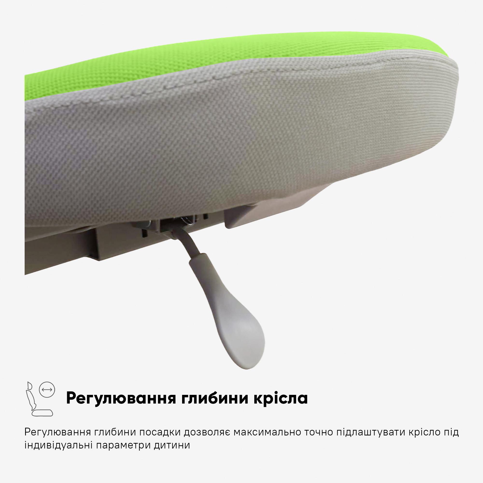 Кресло детское ErgoKids GT Y-402 ortopedic Зеленый (Y-402 KZ) - фото 4 Кресло детское ErgoKids GT Y-402 ortopedic Зеленый (Y-402 KZ) - фото 4