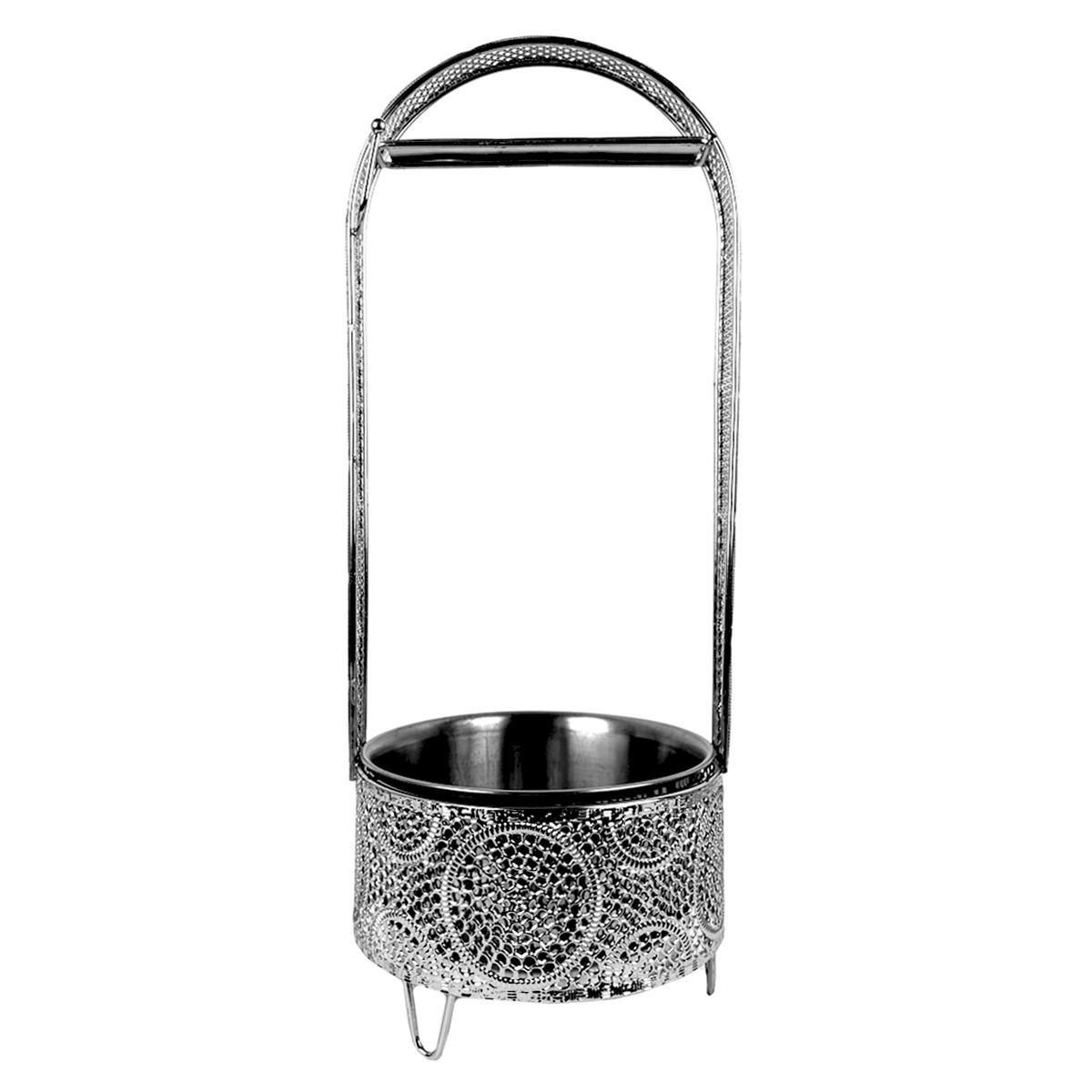 Корзина для угля Aztec Silver M - фото 2