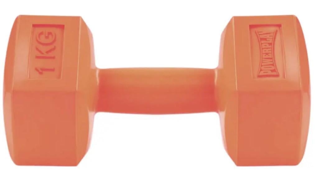 Гантель композитний PowerPlay Achilles 4124 1 кг 1 шт. Помаранчевий (PP_4124_1kg)