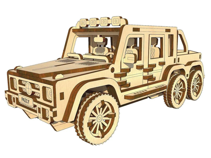 Конструктор деревянный PAZLY Пикап 3D пазлы 174 дет. (100-98-OPZ-001) Конструктор деревянный PAZLY Пикап 3D пазлы 174 дет. (100-98-OPZ-001)