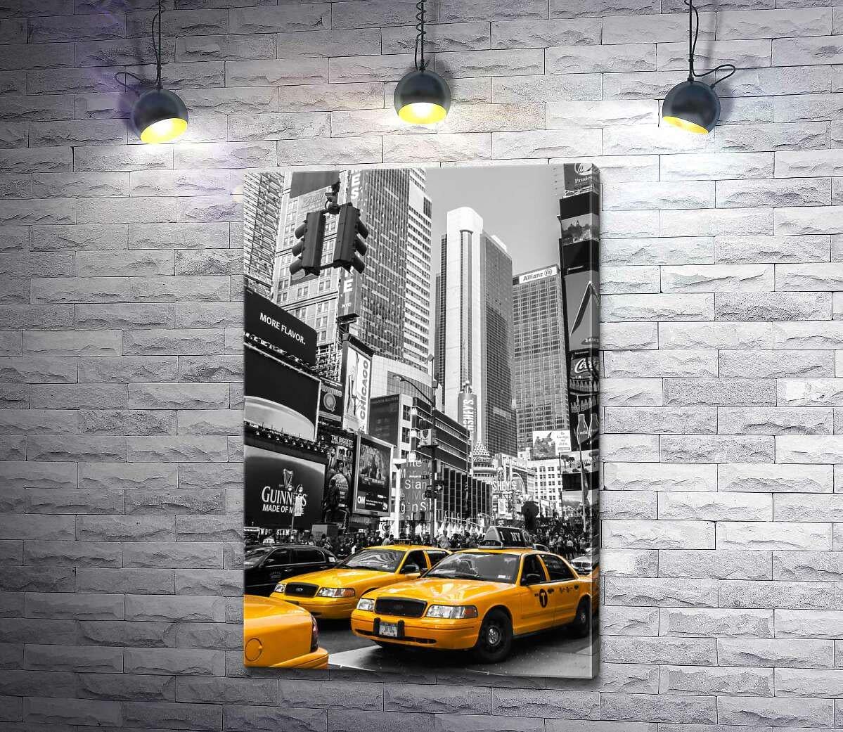 Картина ArtPoster Желтые такси заполнили шумные улицы Нью-Йорка 67x100 см Модуль №1 (003049)