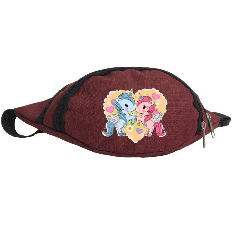 Поясная сумка-бананка Cappuchino toys Unicorn EDN 0032 Красный (1369989291)