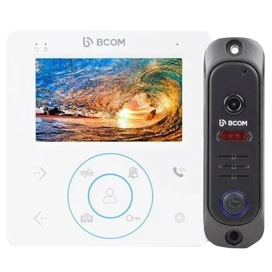 Комплект відеодомофона BCOM BD-480M Kit White (2893798938)