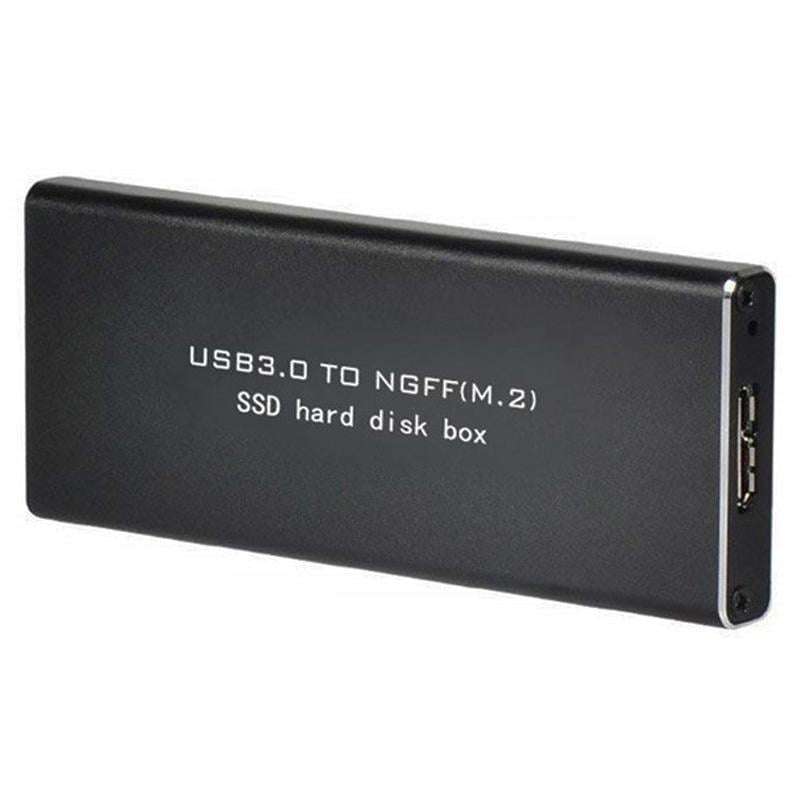 Зовнішній карман 4Sport WAZ-HC2 для M. 2 SSD NGFF SATA - USB 3.0 Black (WAZ-HC2-BK) - фото 2